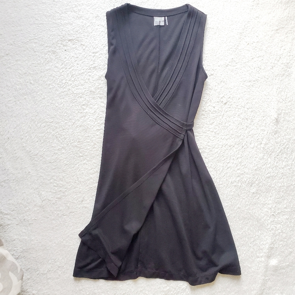 Athleta Black Wrap Dress